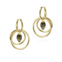 Pendientes PENDULUM de Plata. Baño de Oro 18k