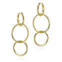 PENDULUM Earrings in Silver. 18k Gold Vermeil