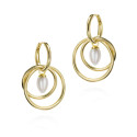 Pendientes PENDULUM de Plata. Baño de Oro 18k