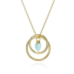 PENDULUM Necklace in Silver. 18k Gold Vermeil