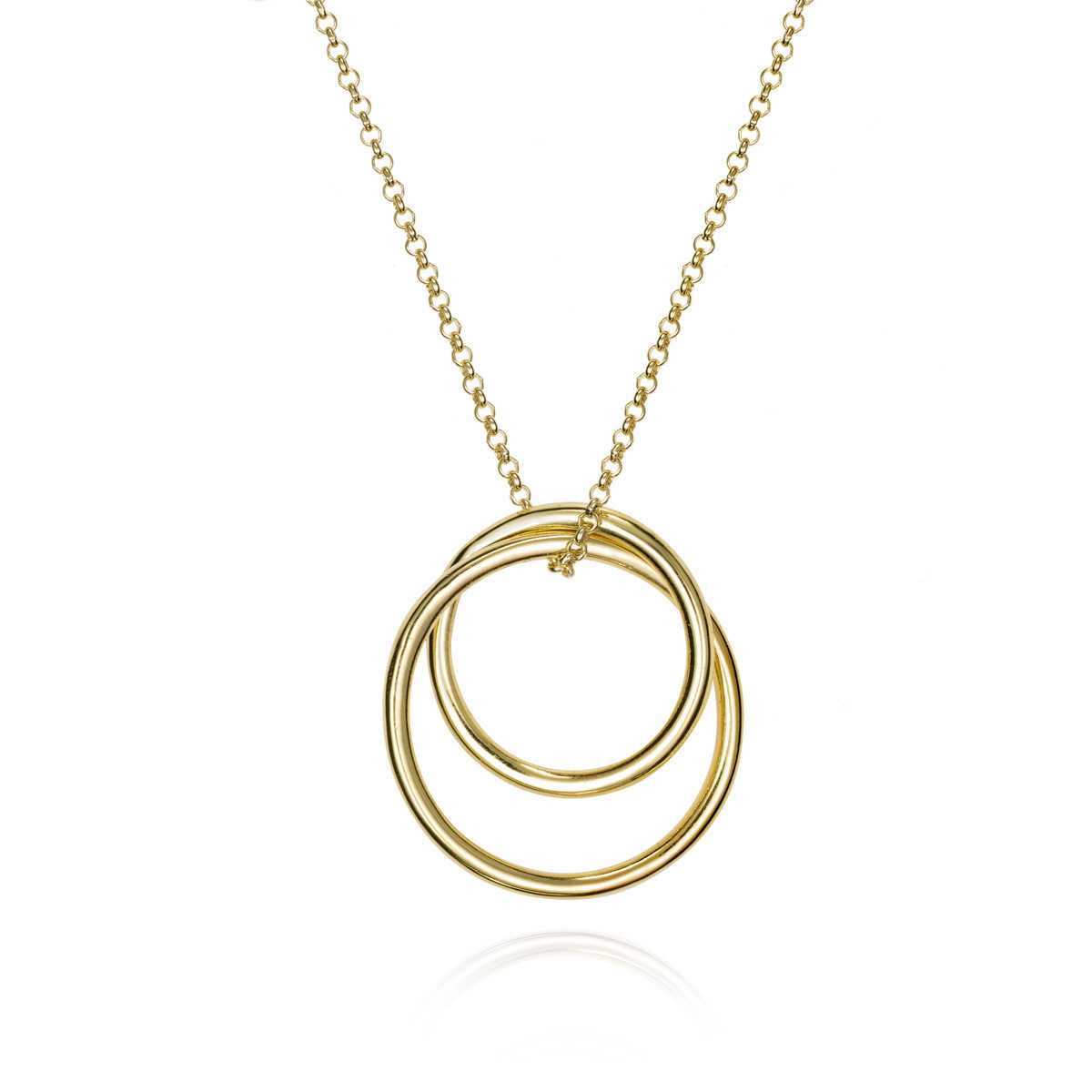 PENDULUM Necklace in Silver. 18k Gold Vermeil