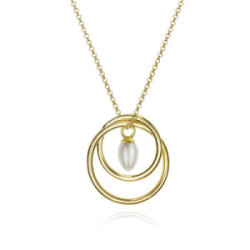 PENDULUM Necklace in Silver. 18k Gold Vermeil