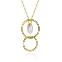 PENDULUM Necklace in Silver. 18k Gold Vermeil