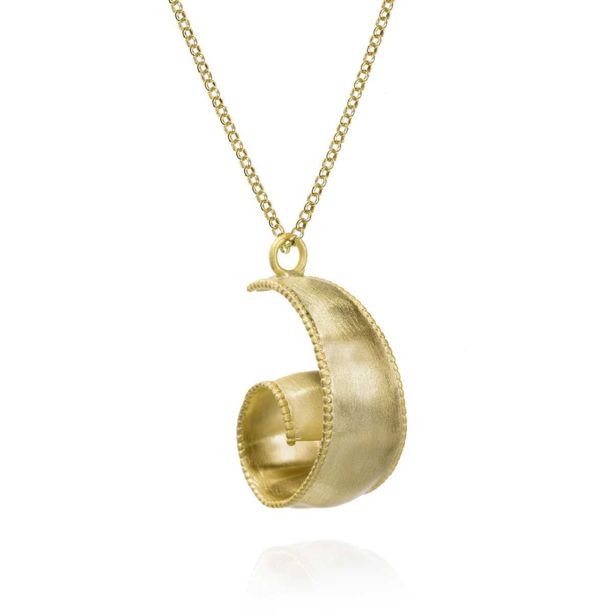 925 Sterling Silver Spiral Pendant with 18k Gold Plating