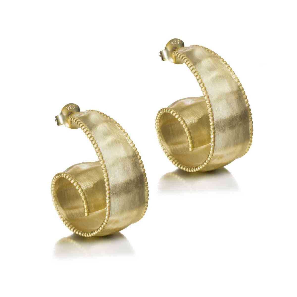 LUCKY Earrings  in Silver. 18k Gold Vermeil