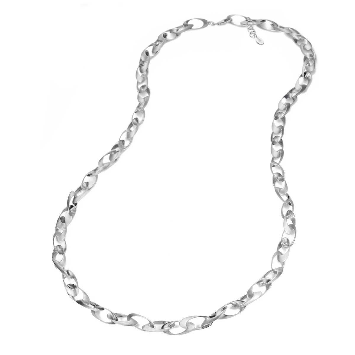 Long necklace in sterling silver