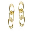 Earrings NOVA in Silver. 18 k Gold vermeil