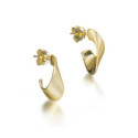 Earrings NOVA in Silver. 18 k Gold vermeil