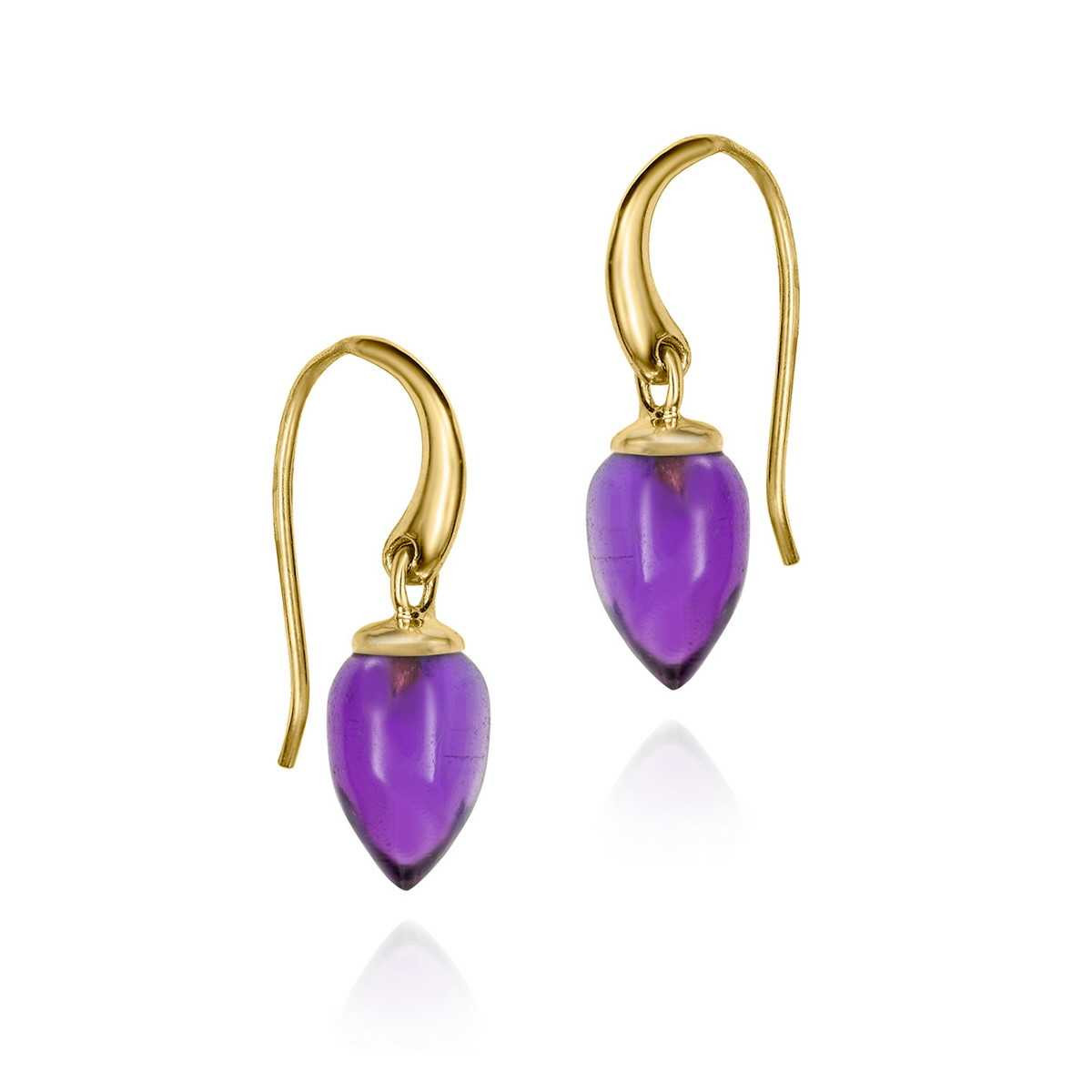 Pendientes PENDULUM de Plata. Baño de Oro 18k