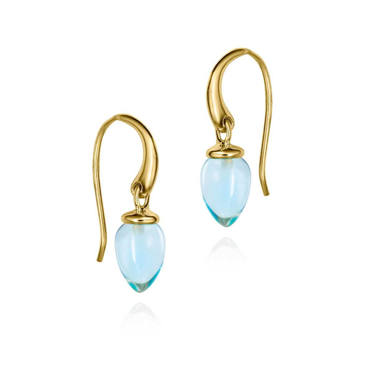 Pendientes PENDULUM de Plata. Baño de Oro 18k