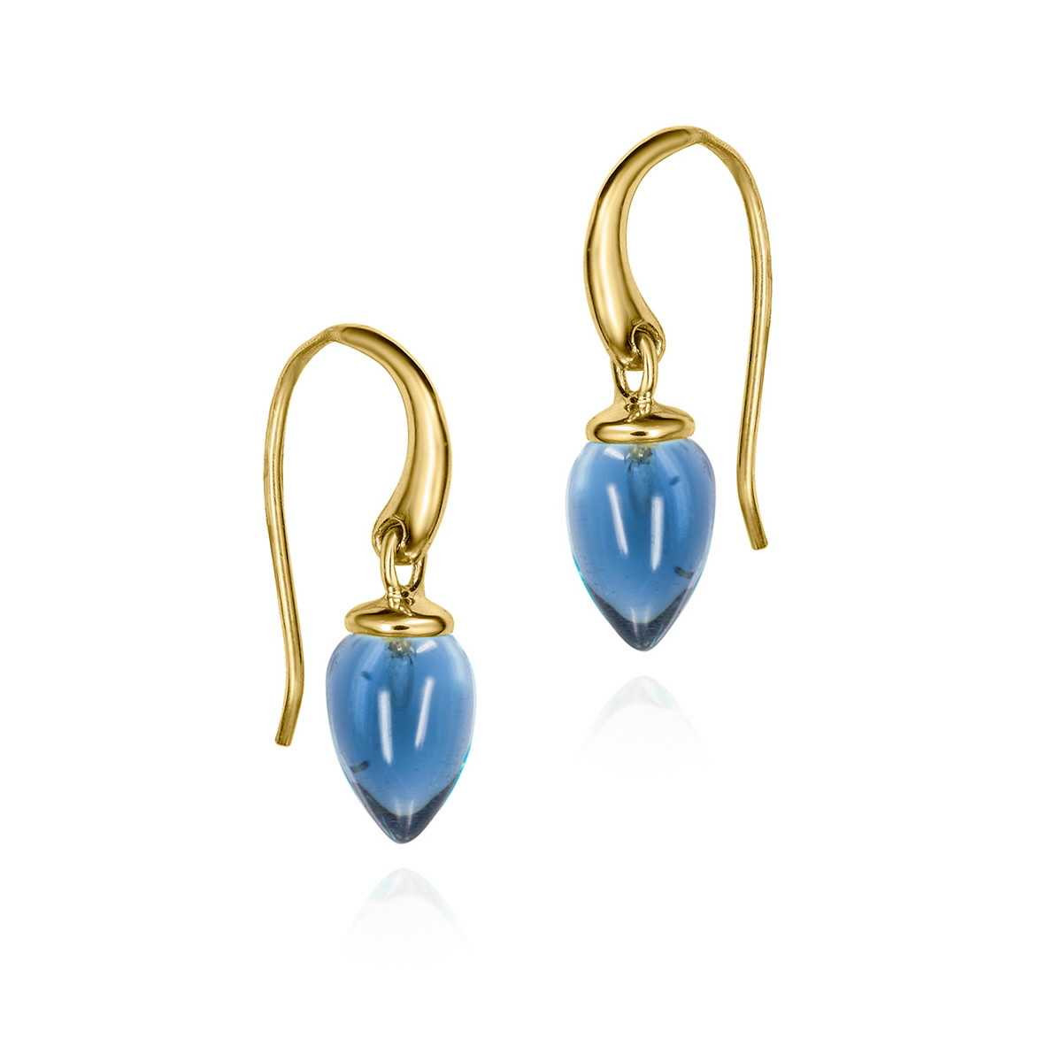 Pendientes PENDULUM de Plata. Baño de Oro 18k