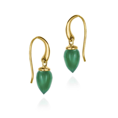 Pendientes PENDULUM de Plata. Baño de Oro 18k