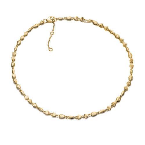 Collar NUGGETS de Plata. Baño de Oro 18k