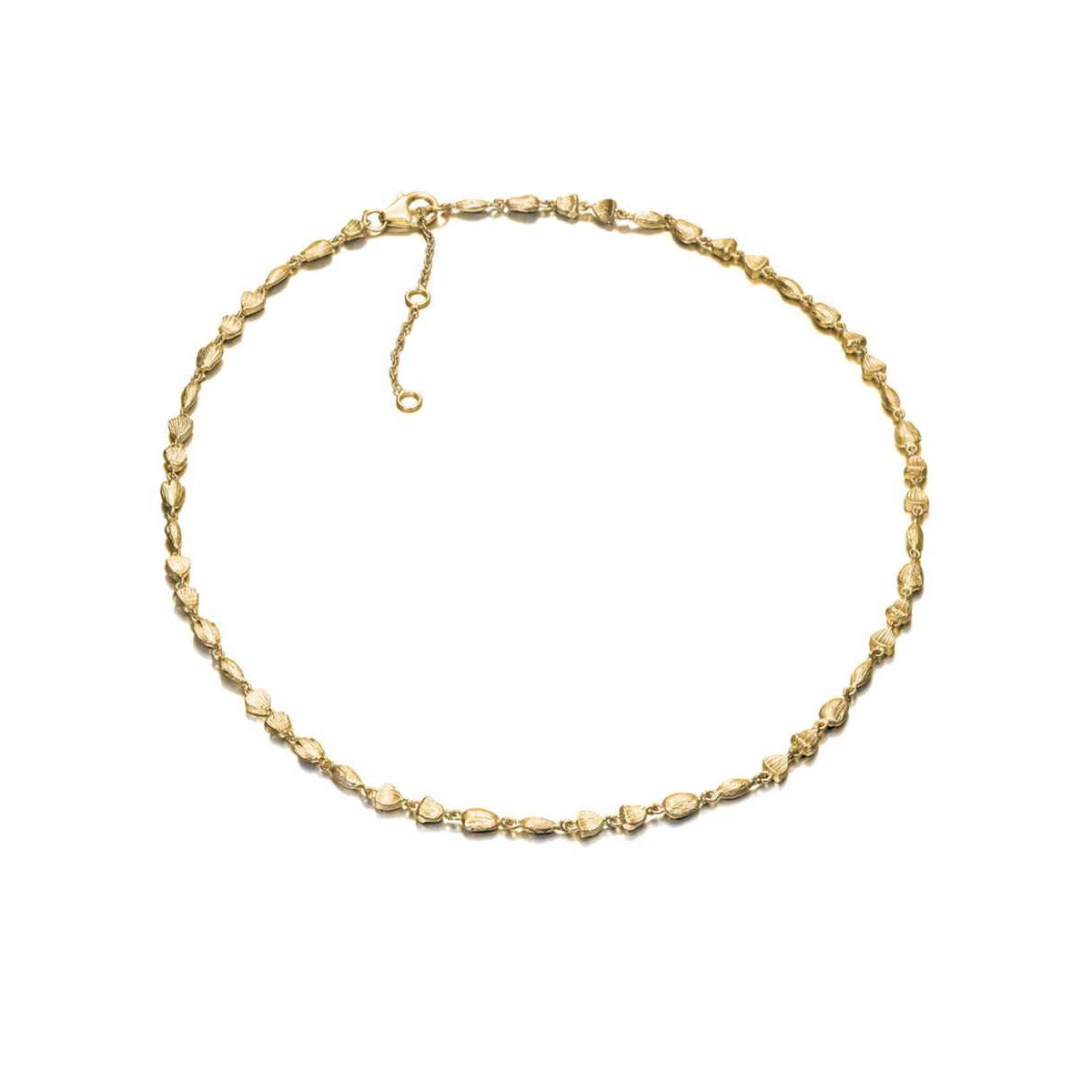 Collar NUGGETS de Plata. Baño de Oro 18k