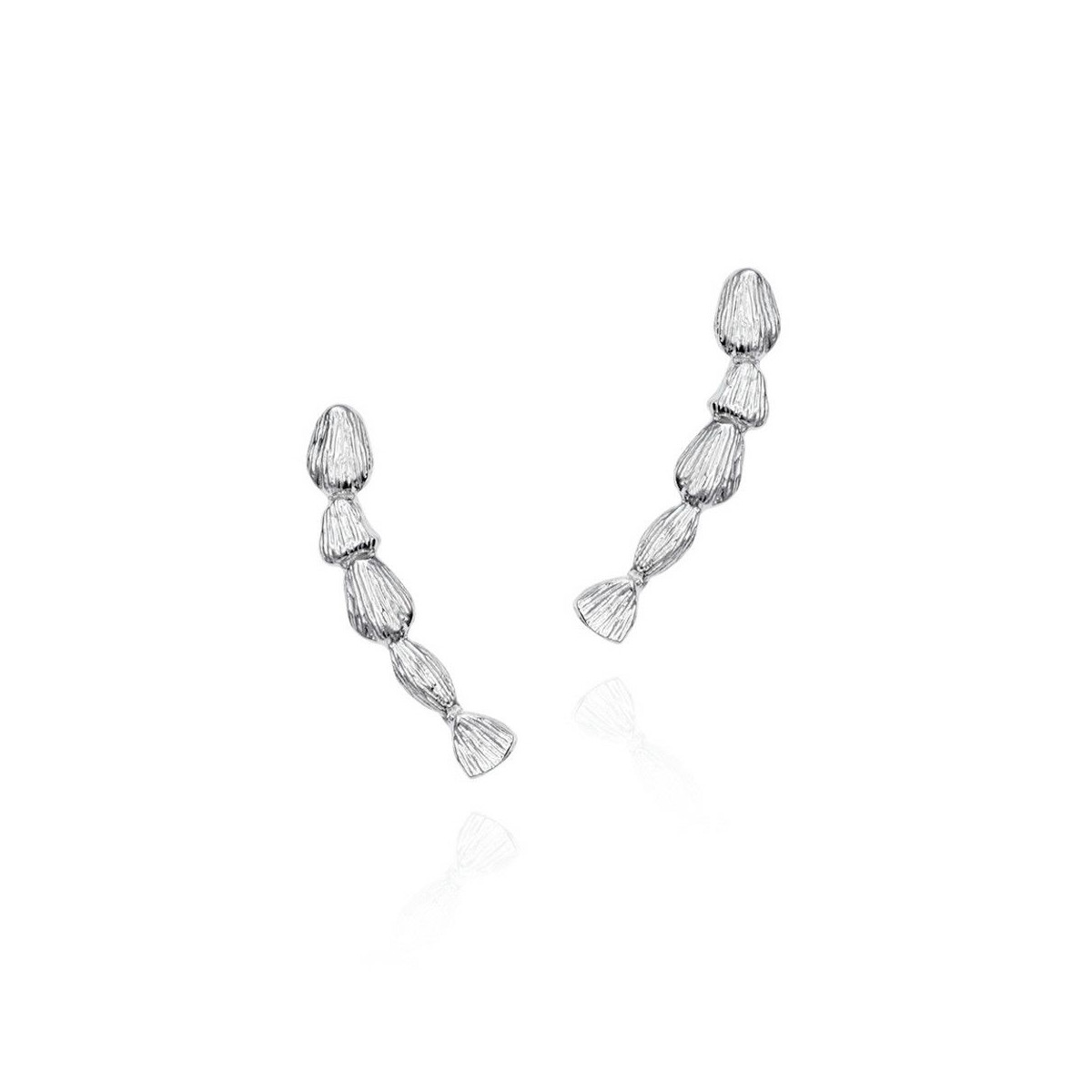 NUGGETS Earrings in Silver.
