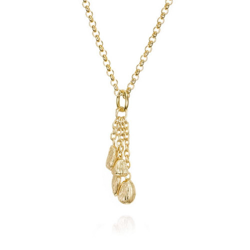NUGGETS Pendant in Silver. 18k Gold Vermeil