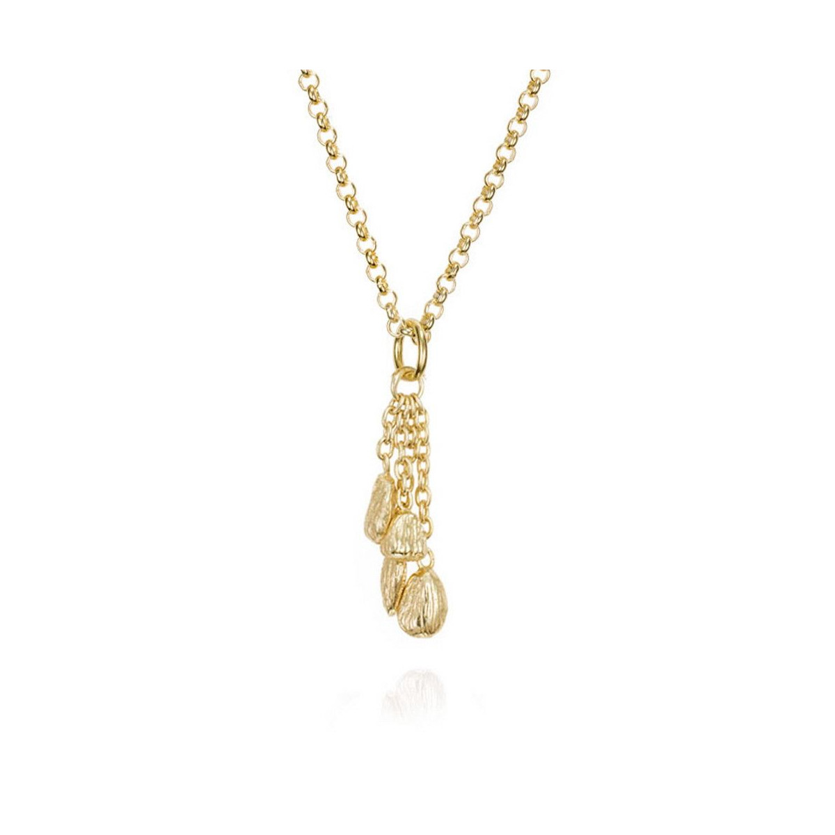 NUGGETS Pendant in Silver. 18k Gold Vermeil