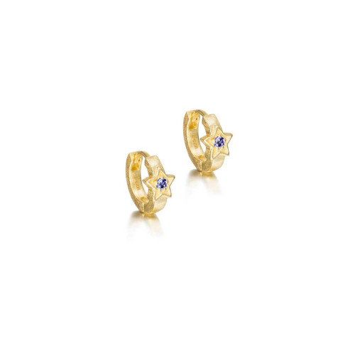 Pendientes DECO de Plata. Baño de Oro 18k