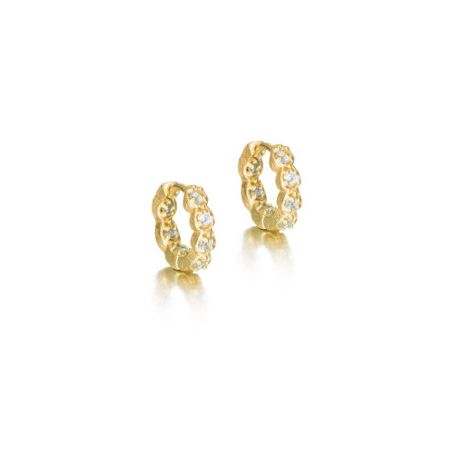 Pendientes DECO de Plata. Baño de Oro 18k