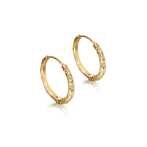 Pendientes  LAVA de Plata. Baño de Oro 18k