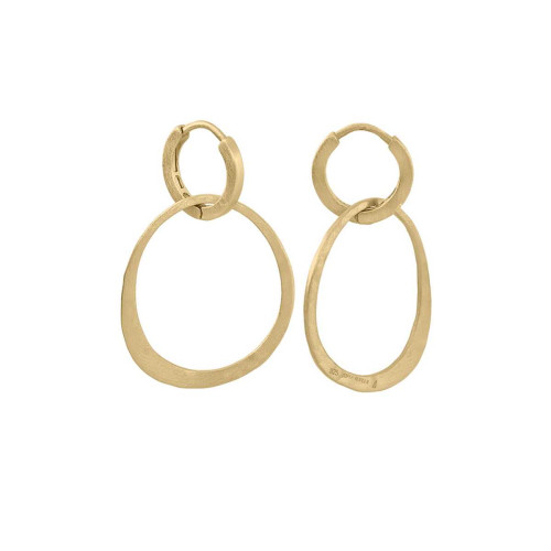 Pendientes OLYMPIA de Plata. Baño de Oro 18k