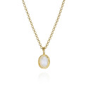 RAINBOW MOONSTONE pendant sterling silver/gold vermeil
