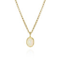 OPAL pendant sterling silver/gold vermeil