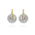 Pendientes KYMBAL de Plata. Baño de Oro 18k