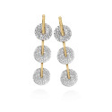 Pendientes KYMBAL de Plata. Baño de Oro 18k