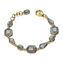 LABRADORITE bracelet sterling silver/gold vermeil