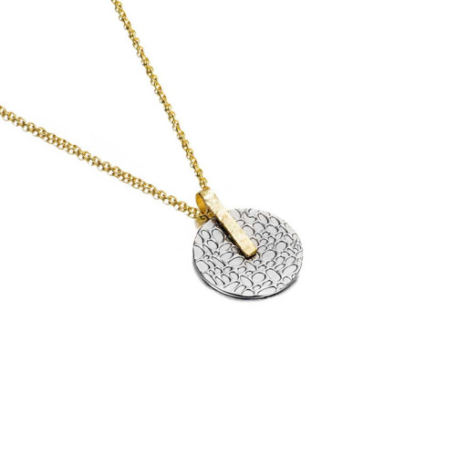 Colgante KYMBAL de Plata. Baño de Oro 18k