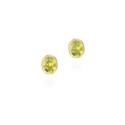 Pendientes OLIVINO plata/baño oro