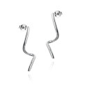 Spiral design earrings in sterling silver Spiral design earrings in sterling silver