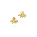 Bee earrings in sterling silver with 18k gold vermeil