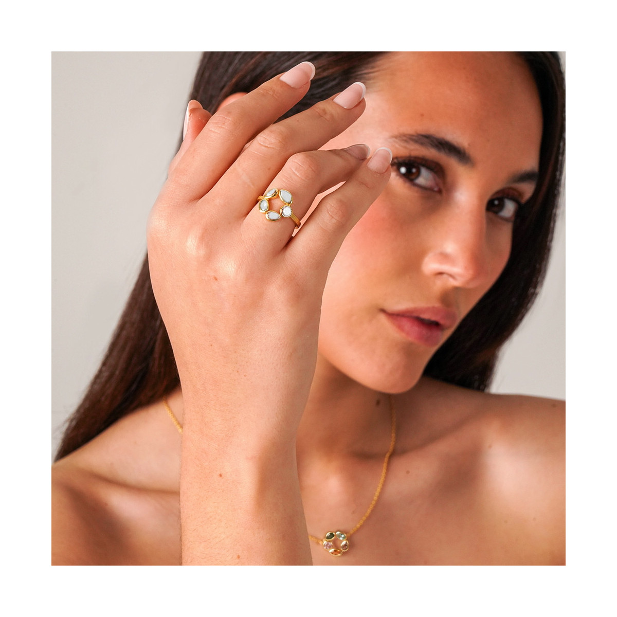 MORNING Ring  in Silver.  18k Gold Vermeil