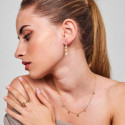 Collar geométrico en plata de ley con baño de oro 18k