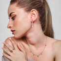 Long geometric earring in sterling silver Long geometric earring in sterling silver