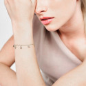 Pulsera geométrica en plata de ley