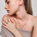 Pulsera geométrica en plata de ley