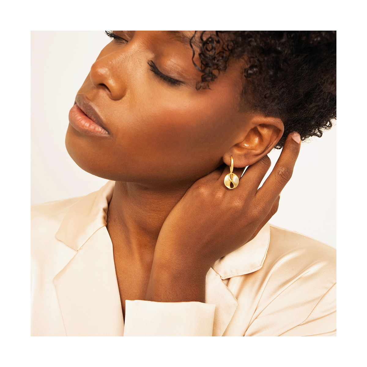 LOVE Earrings  in Silver. 18k Gold Vermeil