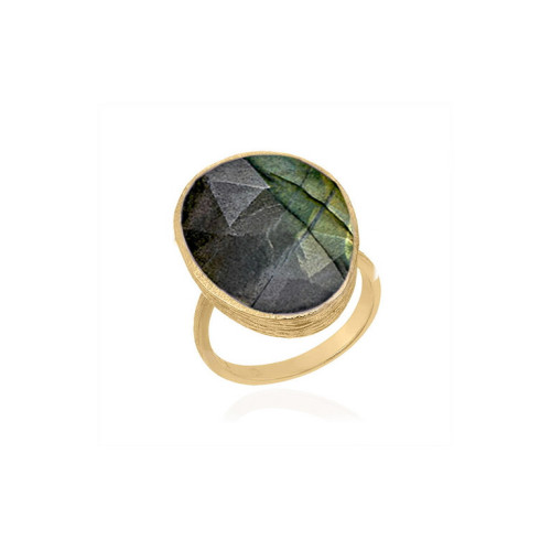 Anillo SHADE de Plata. Baño de Oro 18k