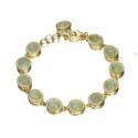 Small Green Amethyst Bracelet in 18k Gold Vermeil
