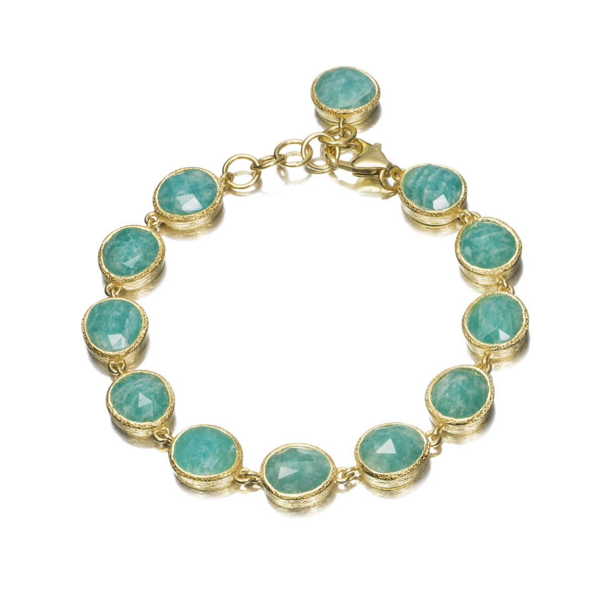 Small Amazonite Bracelet in 18k Gold Vermeil