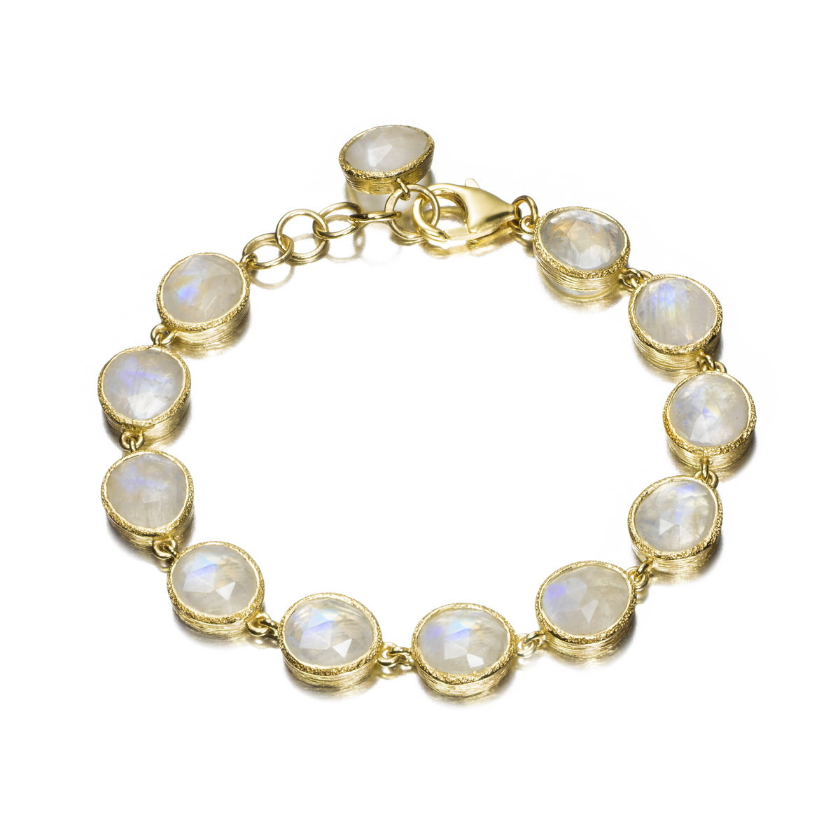 Small Spectrolite Bracelet in 18k Gold Vermeil