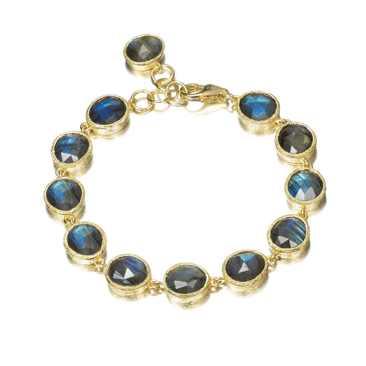 Small Labradorite Bracelet in 18k Gold Vermeil