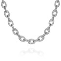 Silver Necklace in 925 Sterling with Floral Style Links