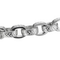 Long Link Earrings with Style in 925 Sterling Silver