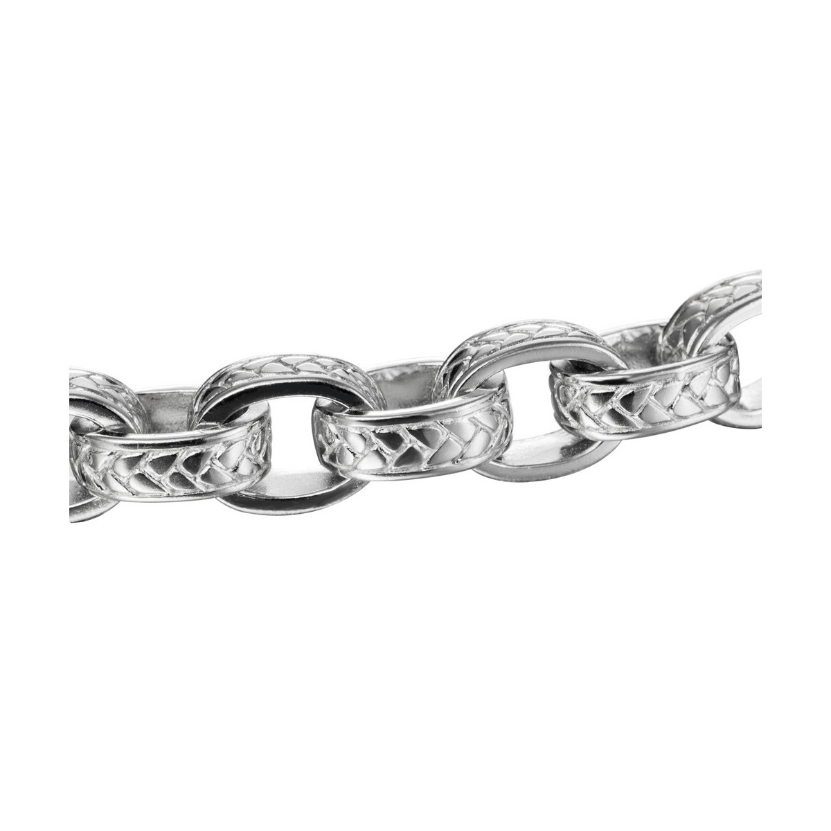 Long Link Earrings with Style in 925 Sterling Silver