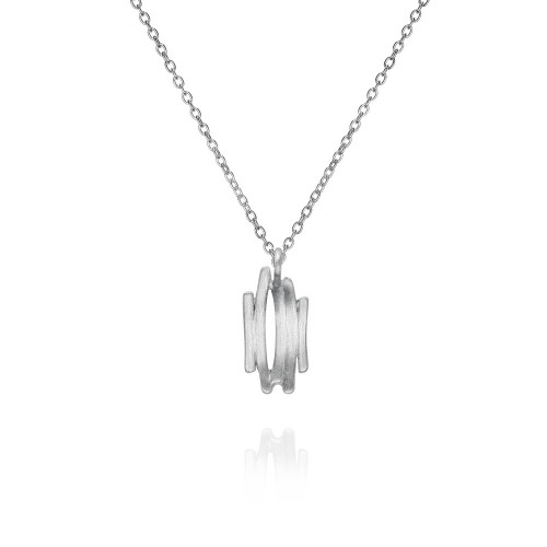 925 Sterling Silver Irregular Motif Pendant