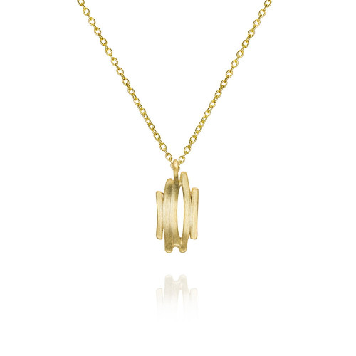 18k Gold Vermeil Irregular Pendant